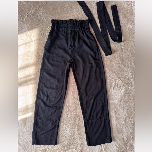 J. Crew Pants - JCrew linen blend trousers with paper bag waist